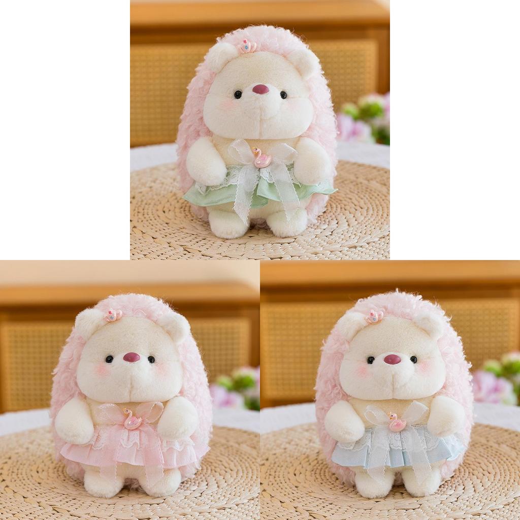 Plush Hedgehog Stuffed Animal Toy With Granulated Filling For Kids And Babies