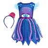 Fun and Creative Octopuses Outfit Set Adjustable Headband Skirt Costume Accessories for Theme Parties Comfortable Wear