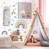 Wall Sticker Rainbow Stars Peel And Stick Girls Bedroom Playroom Decals