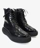 Joenshoe Magnum Oversized Wingtip Boots Black
