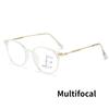 Fashion Trend Multifocal Reading Glasses Vintage Women Men Near Far Sight Eyeglasses Optical Bifocal Hyperopia Glasses 0 To +4.0