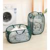 Laundry Basket Folding Dirty Clothes Hamper Clothing Baby Toy Large Capacity Storage Basket Nylon Mesh Washing Clothing Organize