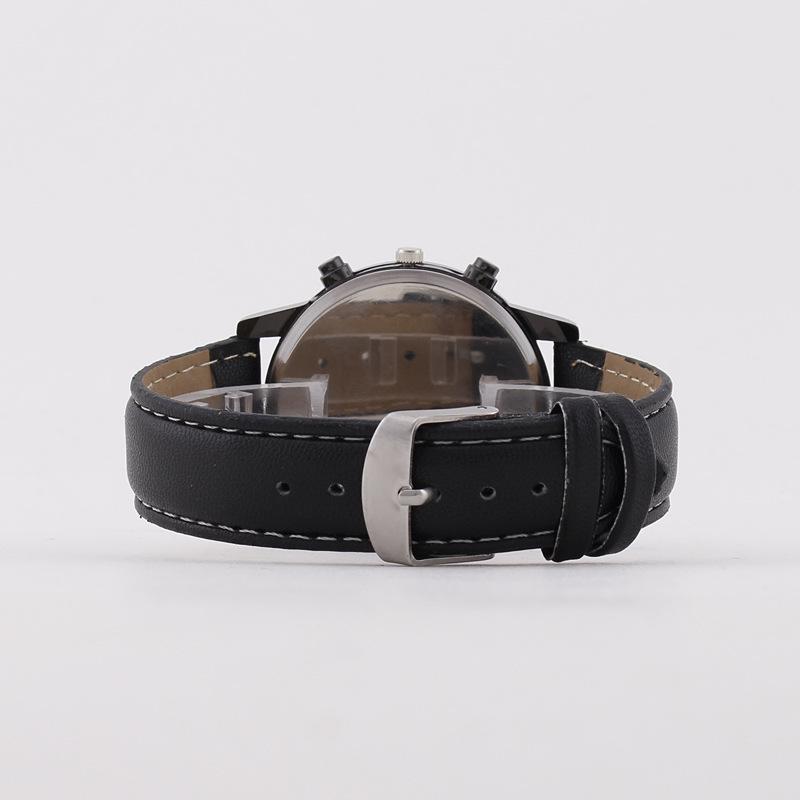 Fashion Digital Three Eyes Men's Watch Men's Watch Belt Quartz