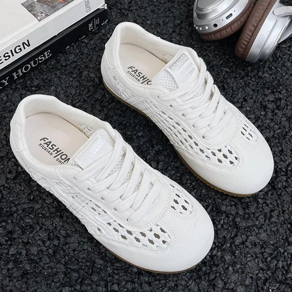 2025 Summer New Mesh Breathable Woven Forrest Gump Shoes Sports and Casual Moral Training Shoes