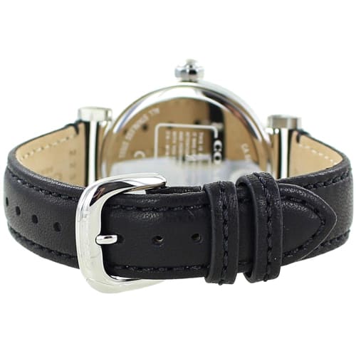 Coach Women's Black Leather Watch with Leather Strap 14503868