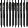 PENTEL Gel Ink EnerGel S Ballpoint Black 10 Pens Pen, 0.7mm, Barrel, BL127-A,