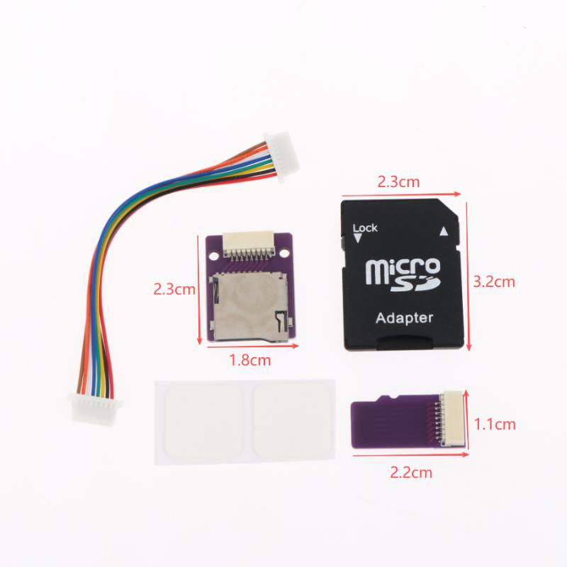 [COA]MicrSD To MicrSD Card Extension Cable TF Card Adapter Split Flexible Male To Female Extension Cable Kit 8/15/20/30/50CM