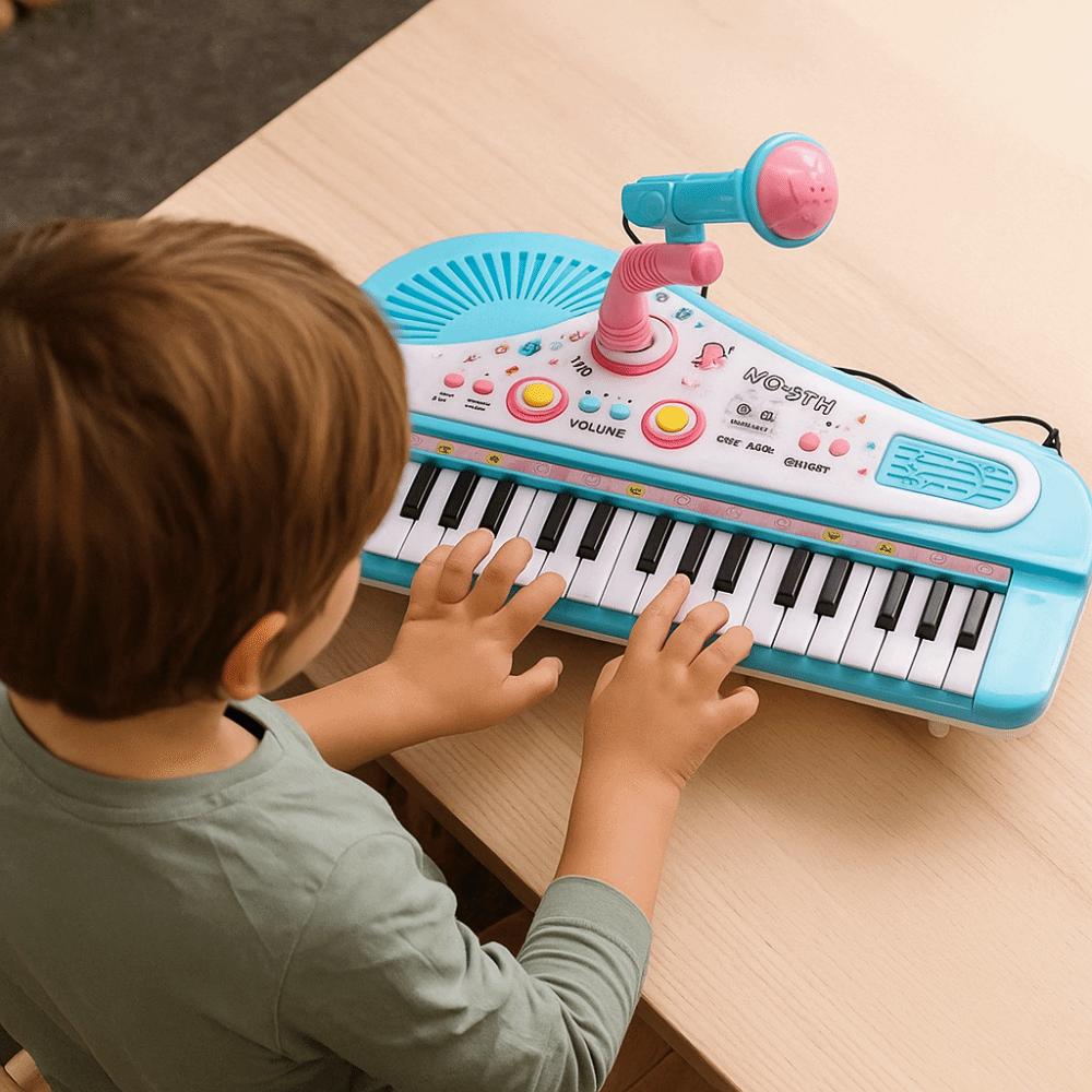 Simulation 37 Key Piano Musical Toy Plastic Kids Electronic Piano  Intelligent Development