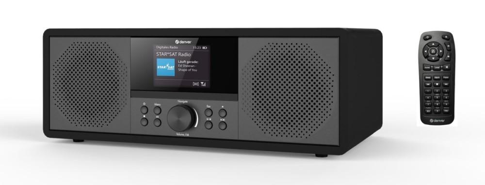 DENVER MIR-270B - Micro System with DAB+/FM/Internet Radio, Black, Denver