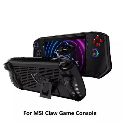 Housse de protection compatible avec la console portable MSI Claw, coque de protection en TPU souple avec béquille