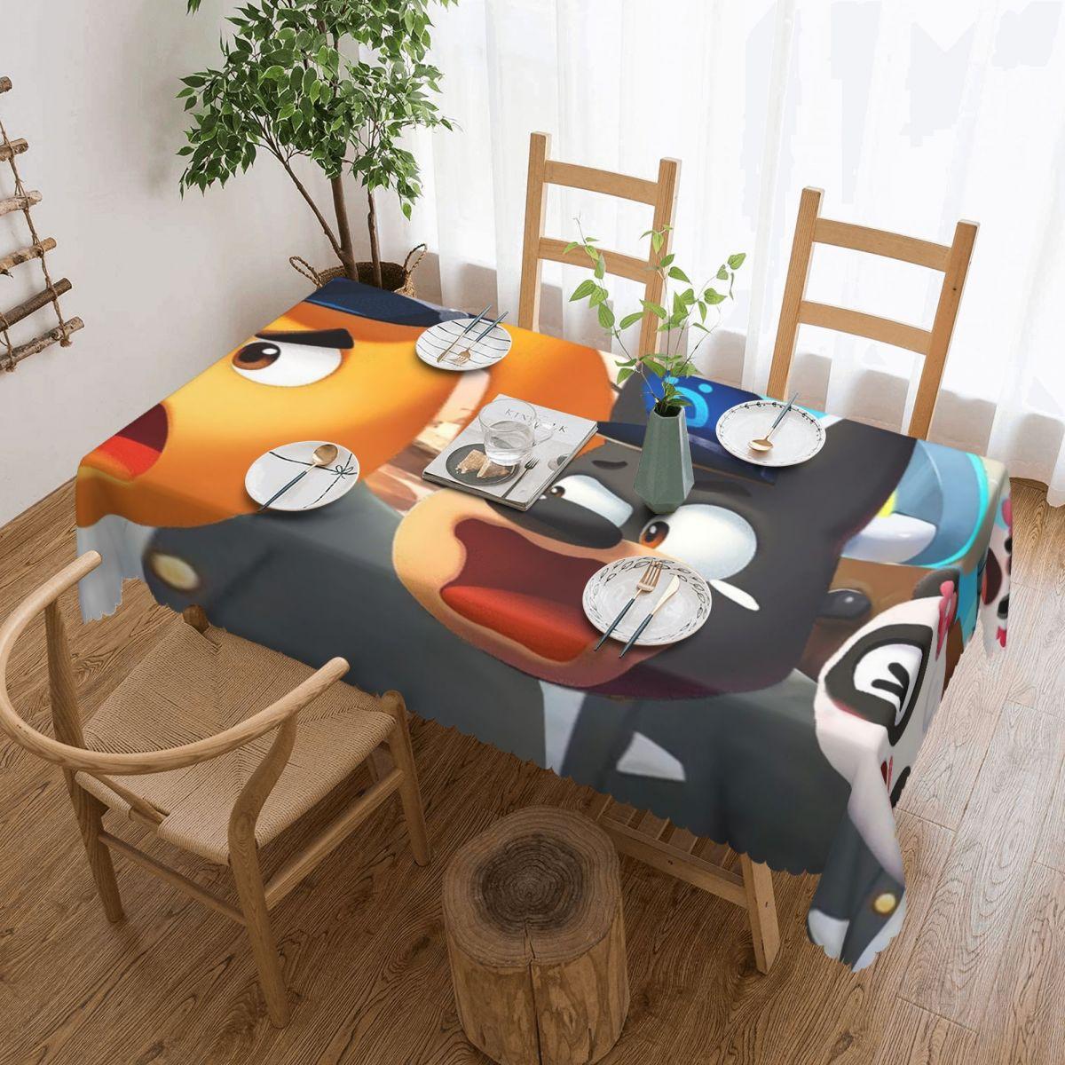 Sheriff Labrador Custom Rechthoekig Tafelkleed Waterdichte Tafelhoes voor Festival Feestdecoraties Tafelkleed 137x183cm