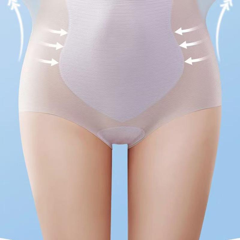 4Pcs/set Seamless Women Panties High Waist Ice Silk Quick-drying Underwear Ladies Summer Ultra-thin Panties Women Fitness Briefs