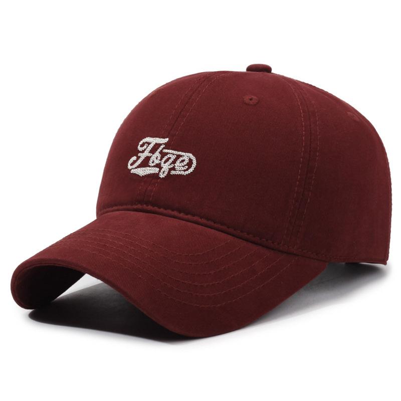 Spring And Autumn Simple Letter Embroidery Baseball Hat Men S Fashion Versatile Bent Cap Women S Outdoor Sun Hat Adjustable красный