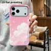 Phone Case: 2D Flat Design Suitable for iPhone 18 17 16 15 14 13 Pro Film Protective Case, Couple Style, Stars and Clouds, Christmas and Halloween Gif