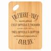 Cutting Board - PLANETEE - A Pierre-Yves Also Great - Appetizer Platter - Bamboo - 30x20x1 Cm - Rounded Edges