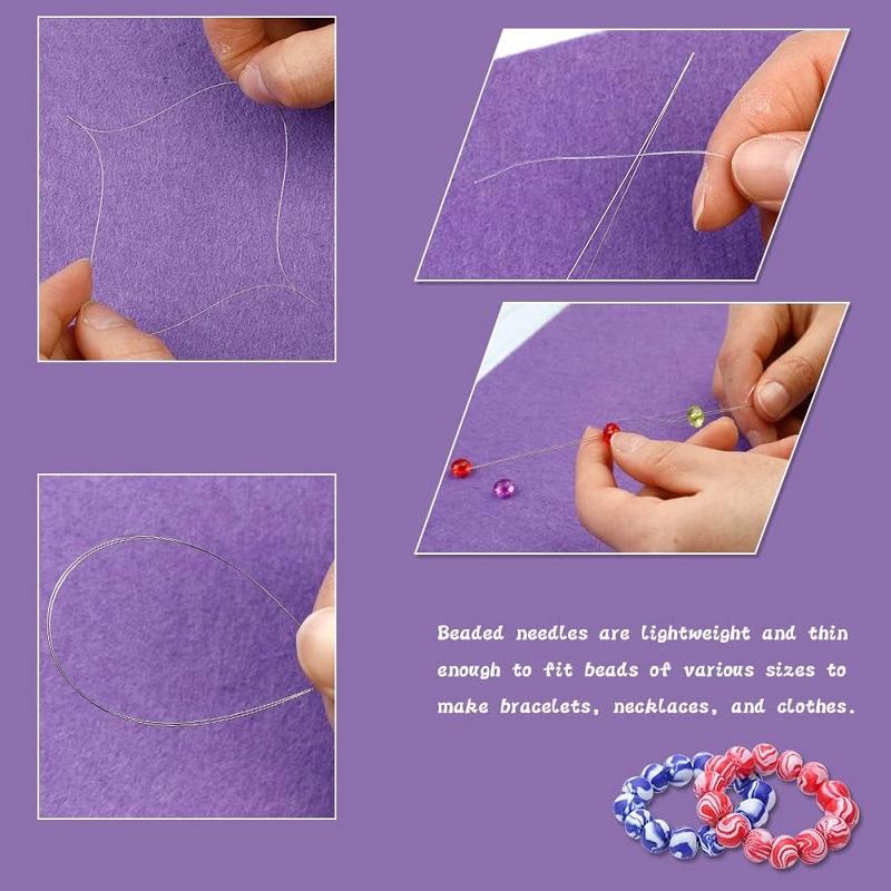 BUDDUR Beading Needles Kit With Needle Threader And Storage Box For Bracelet Necklace Jewelry Making DIY Handmade Craft Tools