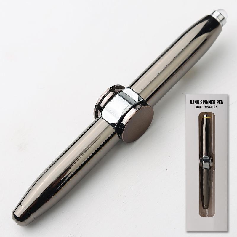 LED Luminous Multi-Functional Spinning Pen: Creative Fidget Spinner & Decompression Tool
