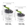 Efficient Manual Vegetable Chopper Labor-saving Garlic Crusher Household Onion Cutter  Canteen