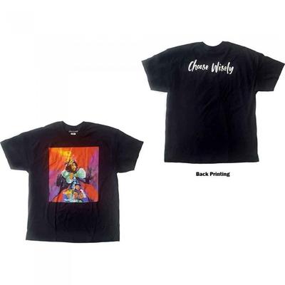 Tricou cu imprimeu unisex J Cole pentru adulți, alegeți cu înțelepciune pe spate