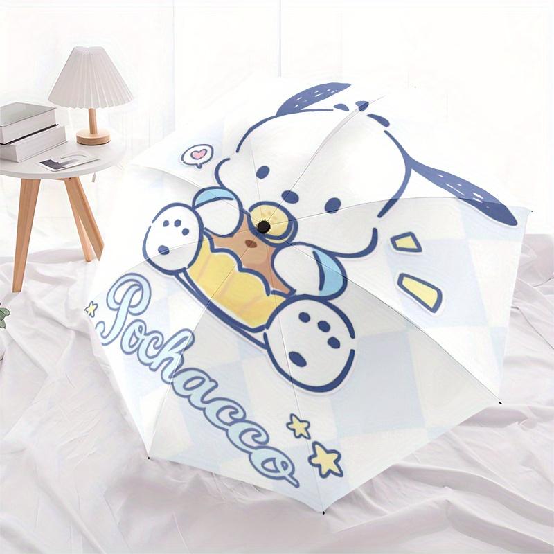 

1pc Pochacco Fully Automatic Folding Portable Umbrella, 8 Iron Frames, Three-Fold Design, Suitable for All Seasons, Suitable for Outdoor Use.S058