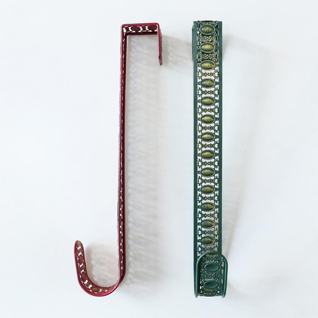 Železný háček na vánoční věnec, Vánoční závěs na dveře, Vánoční dekorace háček na věnec