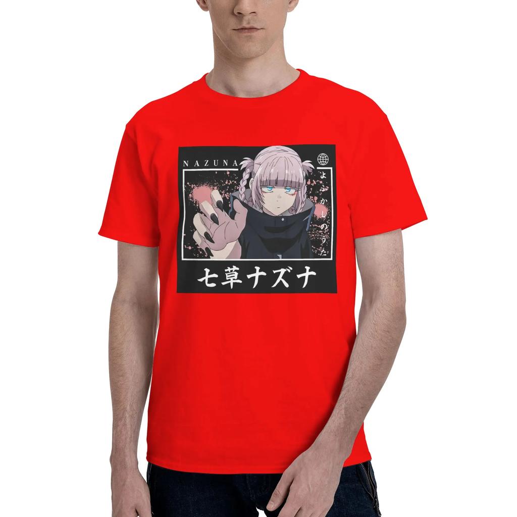 Call of The Night Anime Nazuna Nanakusa  100 Cotton TShirt Mens Classic T Shirts Men Crew Neck Short Sleeve S6XL