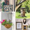 Cesto Fioriera Sospeso in Rattan Sintetico Catena con 3 Ganci Vasca Piante Idroponiche Fioriera per Crescita Piante Decorazione Giardino Casa