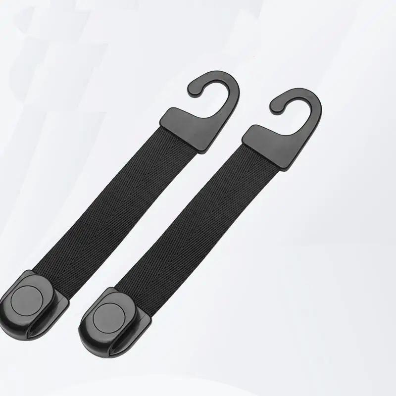 2Pcs Auto Fastener Hooks Car Storage Interior Accessories Car Headrest Hooks Hanger For Bags Seat Back Organizer Holder Clips