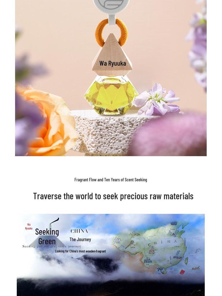 Wa Liu Xiang Car Air Freshener Pendant: Long-lasting Aromatic Fragrance and High-end Gift