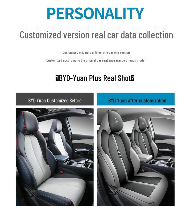 BYD Yuan Plus All-Season Leather Seat Cover - Full Coverage for New Model