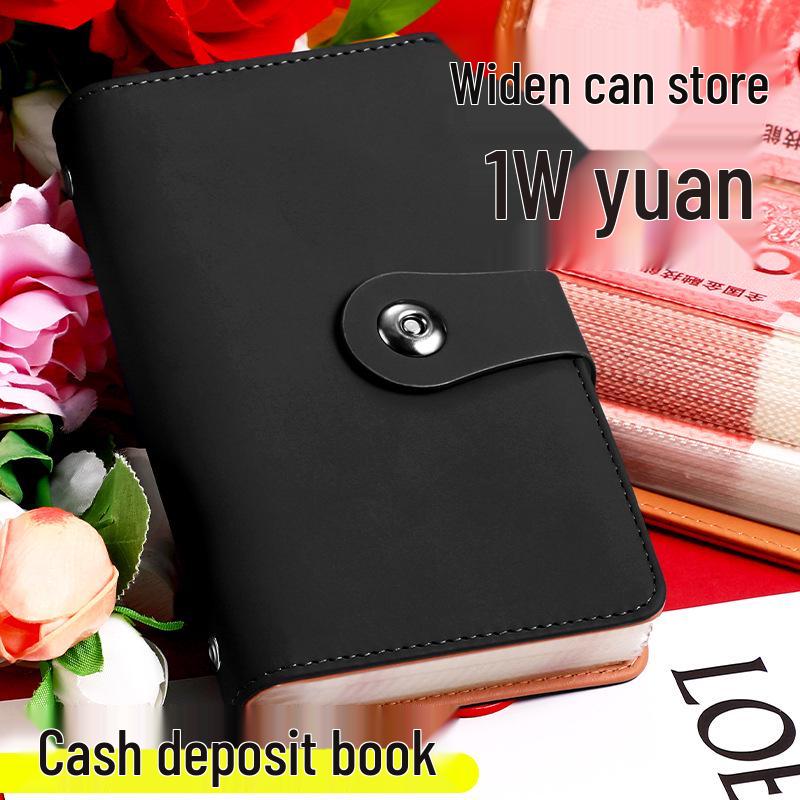 Waterproof Cash Savings Book: Large Capacity Money Storage Album & Banknote Clip