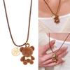 Fashionable Lovely Sturdy Plush Bear Pendant Necklace Designs for Trendy Girls and Personalize Styles Enthusiasts