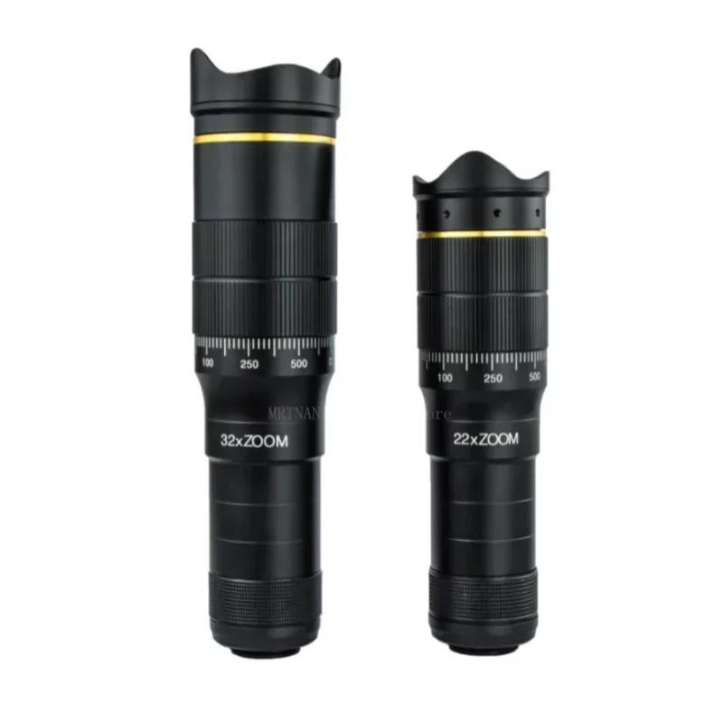 32x 22x Professional Telescope Monocular HD Zoom Phone Lens Camera Telephoto With Tripod Metal Telescope For Tourism