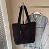 All-matching Women's Large-capacity Tote Bag Simple Artistic Corduroy Shoulder College Students 'commuting Handbag