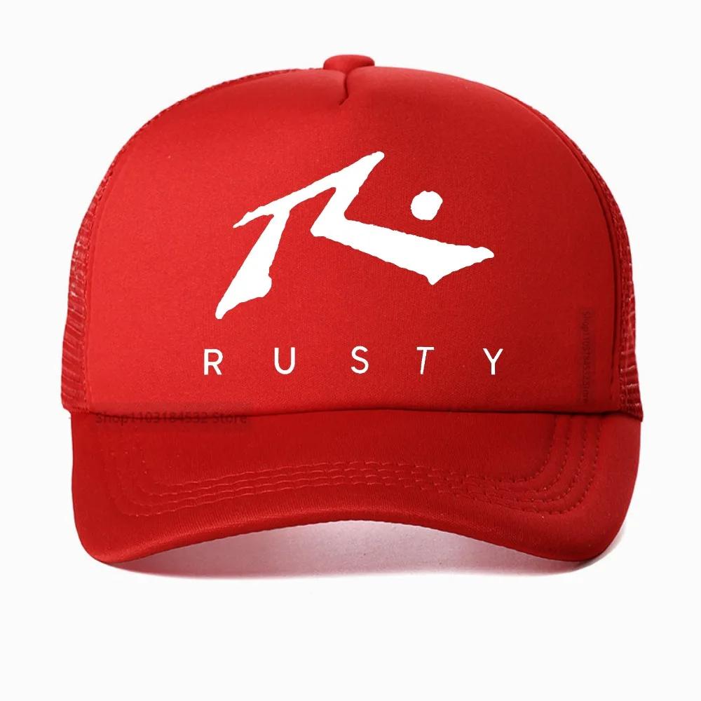 

New Rusty Unisexs TV Screen GraphicPrint baseball cap casual unisex Breathable snapback hats fashion mesh trucker hats Adjustable