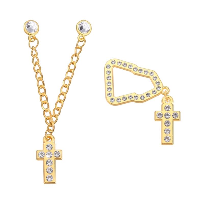 Brooch Pin Alloy Lapel Badge Hat Clip Stylish Breastpin Clothing Accessories for Religious Event and Fashion Enthusiasts
