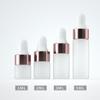 5Pcs 1/2/3/5Ml Frosted Glass Dropper Bottles Empty Essential Oil Bottles Jars