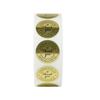 50-500pcs Labels Stickers Round Shape Gold Love Thank You Stickers Seal Labels Scrapbooking For Package Stationery Sticker 1in