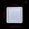 Square Keychain Silicone Mold Pendant Molds for Resin Casting Molds with Hole for Home Pendant with Hanging Hole