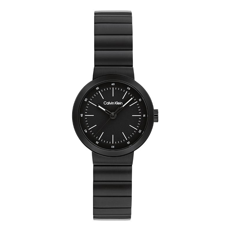 Calvin Klein Precise Elite Modern Series 25mm Small Dial Quartz Watch Black Dial Quartz Movement Women watches 25200407 Regular Watch Box,Black Dial