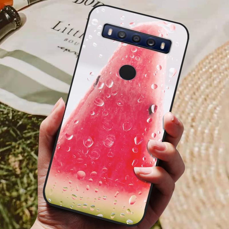 For TCL 10 SE Case Black TPU Silicon Shell For TCL 10SE Phone Cover Tcl 10se Cases T766H T766J T766U T766A Fundas Bumper Marble