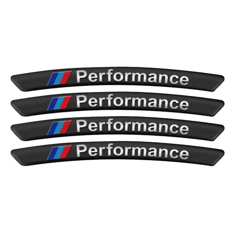 4Pcs Aluminum Car Badge Styling Wheel Hub Rims Decor Stickers For BMW E39 E46 E87 E90 E28 E30 E34 E36 E53 E60 E61 E62 E70 E91