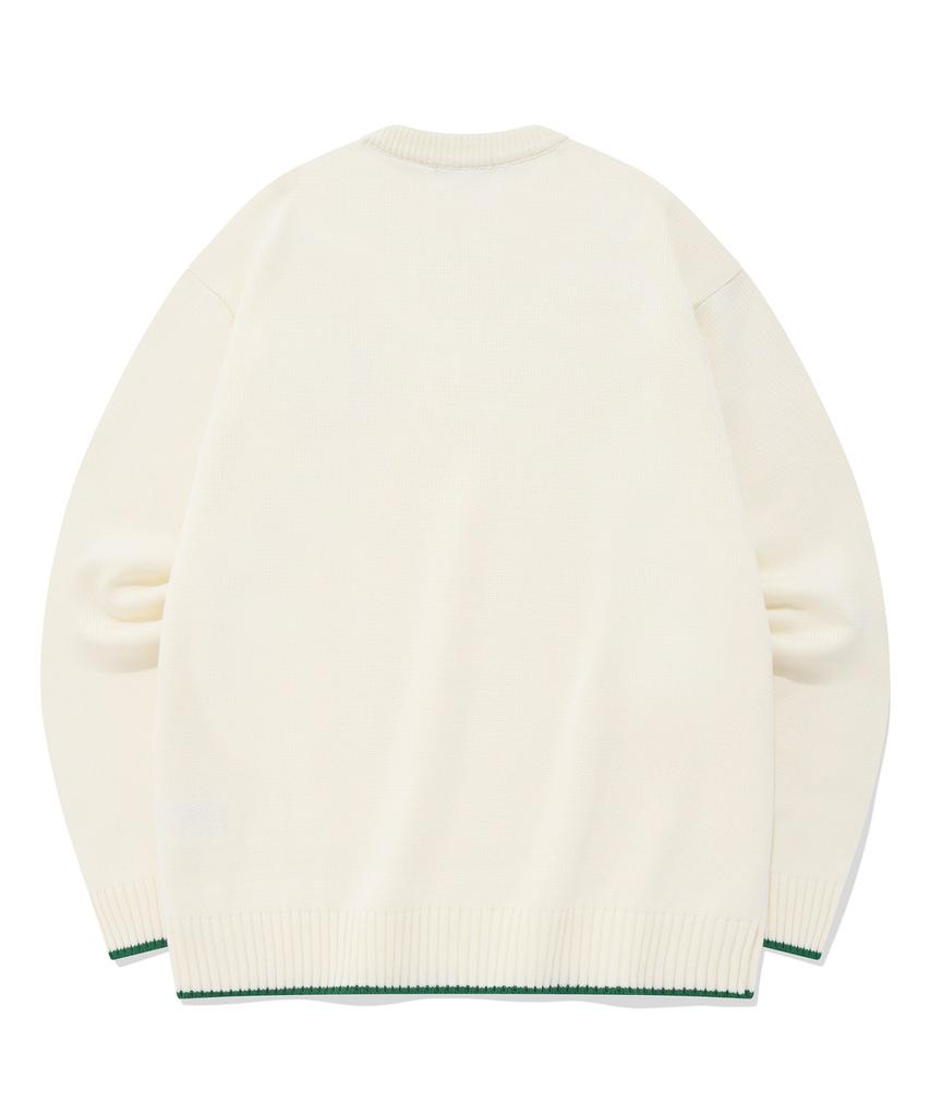 COVERNAT C Logo Crewneck Knit Ivory