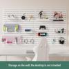 Pegboard Wall Organizer - No-Drill DIY Storage Shelf for Study Room or Desk