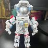 Space Aviation Astronaut Sunflower Bouquet Model Building Blocks Boys And Girls Children's Educational Assembly Toys