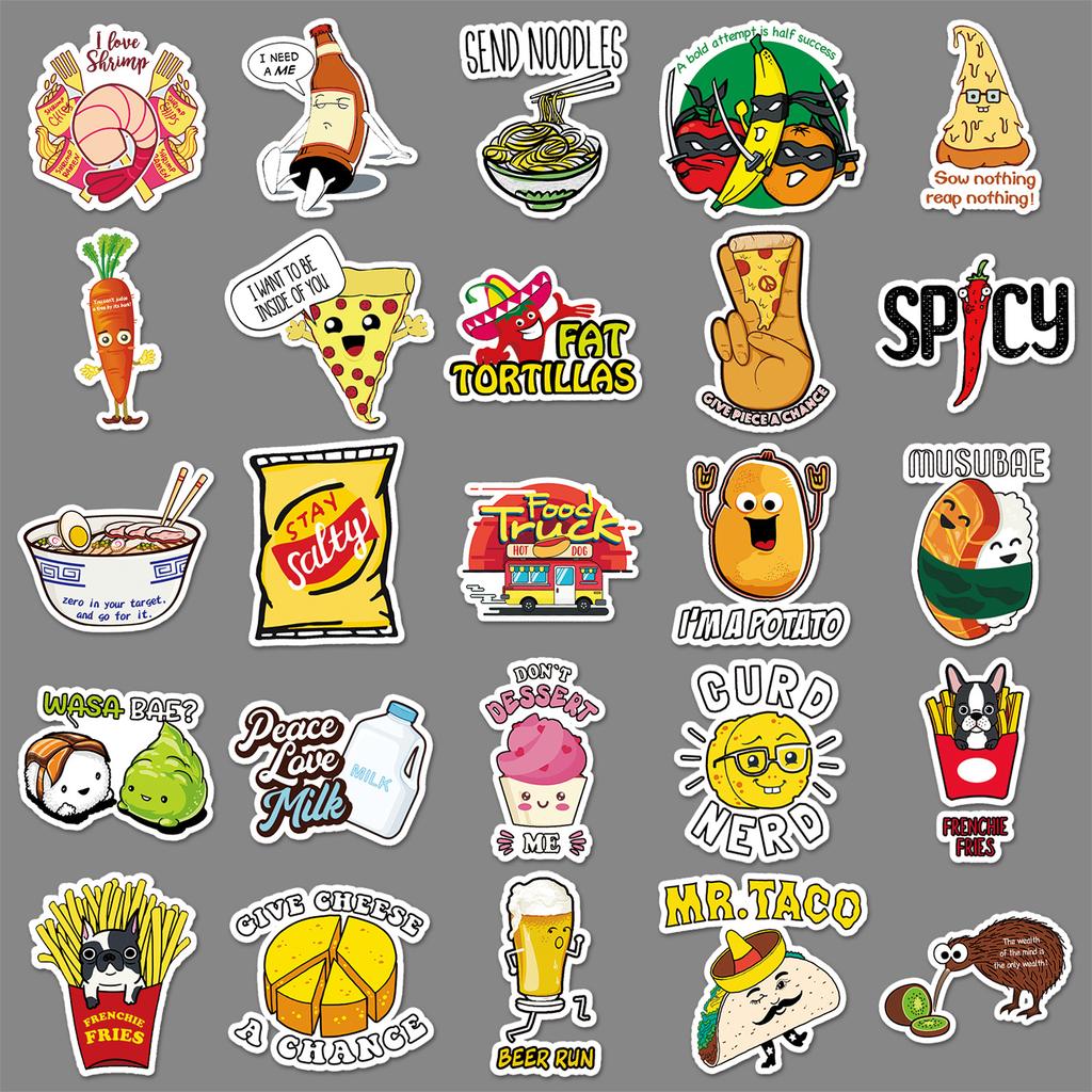 50 Vine-tied Notebooks, Personalized Fashion Hand Account Stickers, Suitcase, Scooter, Car Refrigerator Decoration Stickers