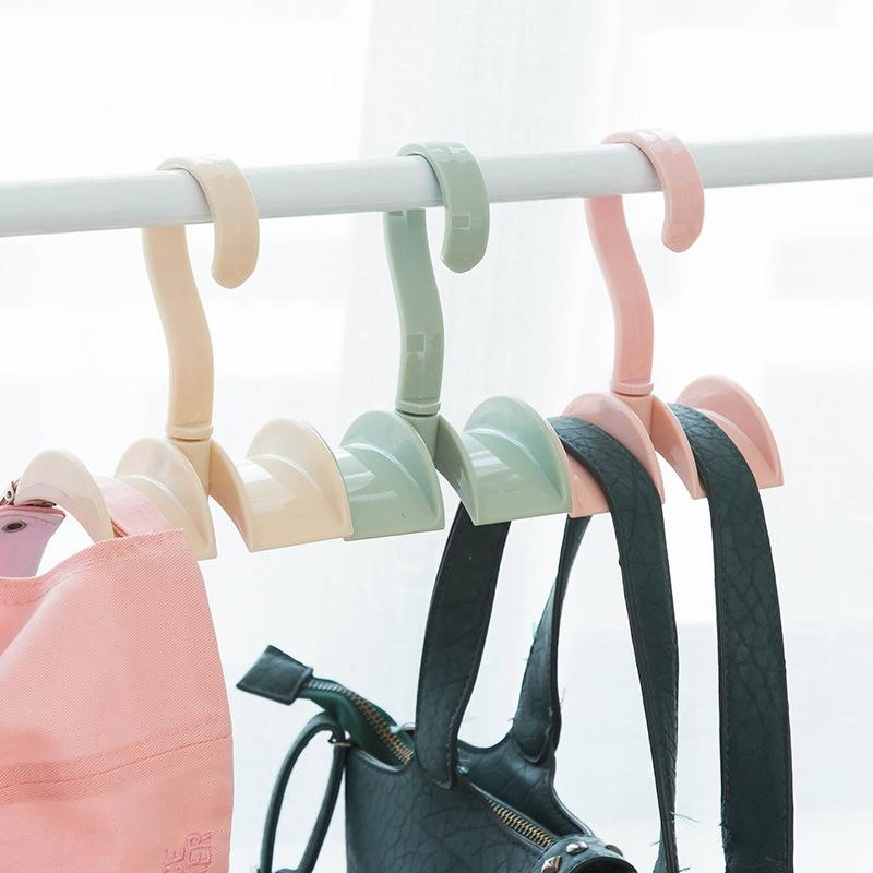 new bag storage rack rack hook hanging wardrobe nail free creative tie rack bag frame hanger