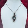 Rainbow Mystic Topaz Pendant Copper Wire Wrapped Jewelry Dainty Gemstone Pendant