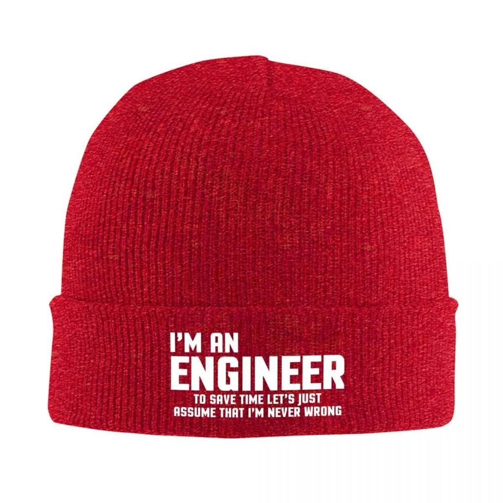 I'm An Engineer Knitted Bonnet Caps 100% Cotton Fashion Keep Warm Hats