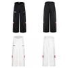 Protocol Index Mens Casual Pants Loose Fit Cotton Straight Leg Trousers Streetwear